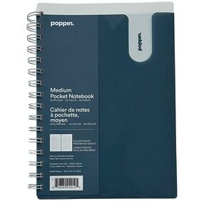 Poppin Slate‎ Blue Medium Pocket Notebook